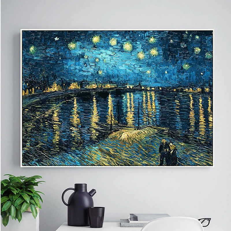 DIY Алмазная вышивка, Круглый Алмазный пейзаж, полные стразы 5D Ван Гог звездное небо Алмазный рисунок крестиком, рукоделие