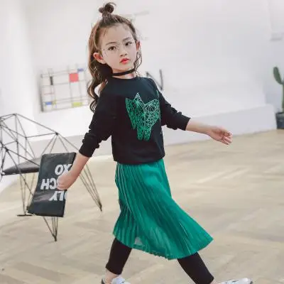Algodão da Menina das Crianças Saias para a Primavera Roupa dos Miúdos Denim Verão Frisado Calça Jeans Saias Meninas 16 para a Primavera Verão Frisado Calça Jeans