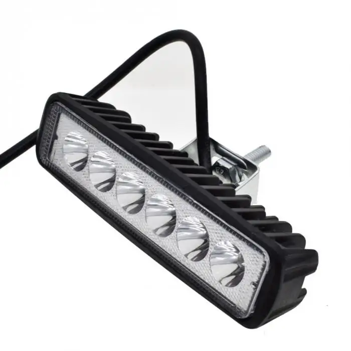 Fazer a Promoção! Barra de Luz Condução da Lâmpada Mais Novo 12v 7500k Led Trabalho Nevoeiro Fora Alto Brilho Suv Carro Caminhão 18w 0.15a 1800lm 4 Cheap Barra de luzLuz de trabalho