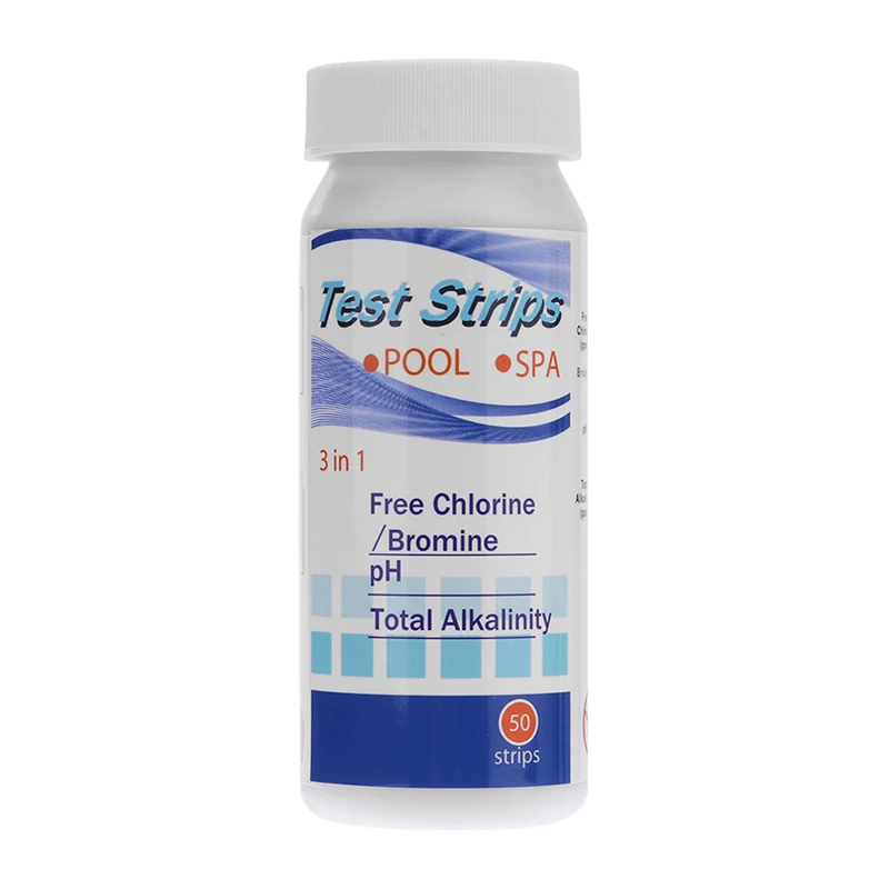 

SPA Swimming Pool Test Strips Chlorine PH Alkalinity Water Hardness Testing Tool Portable Accessories 50pcs