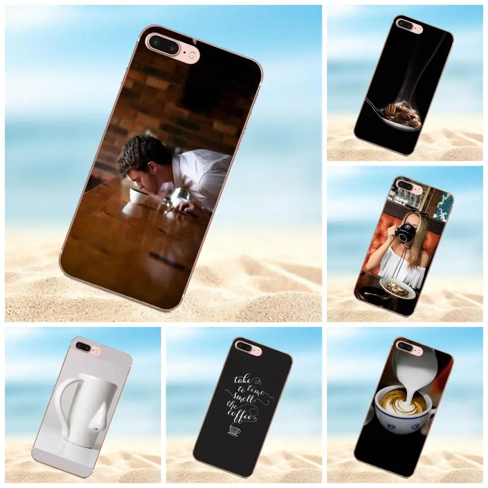 TPU Phone Cases Covers For Galaxy Alpha Core Prime Note 4 5 8 S3 S4 S5 S6 S7 S8 S9 mini edge Plus Wake Up And Smell The Coffee