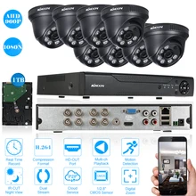 KKmoon 8CH AHD 1080N DVR CCTV система с AHD 8 шт 960P камера видеонаблюдения с ночным видением, система видеонаблюдения, комплект 1 ТБ HDD