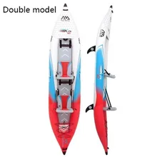 

Hot sale easy to carry collapsible canoe single double drifting kayak dinghy thick drifting inflatable boat Fashion