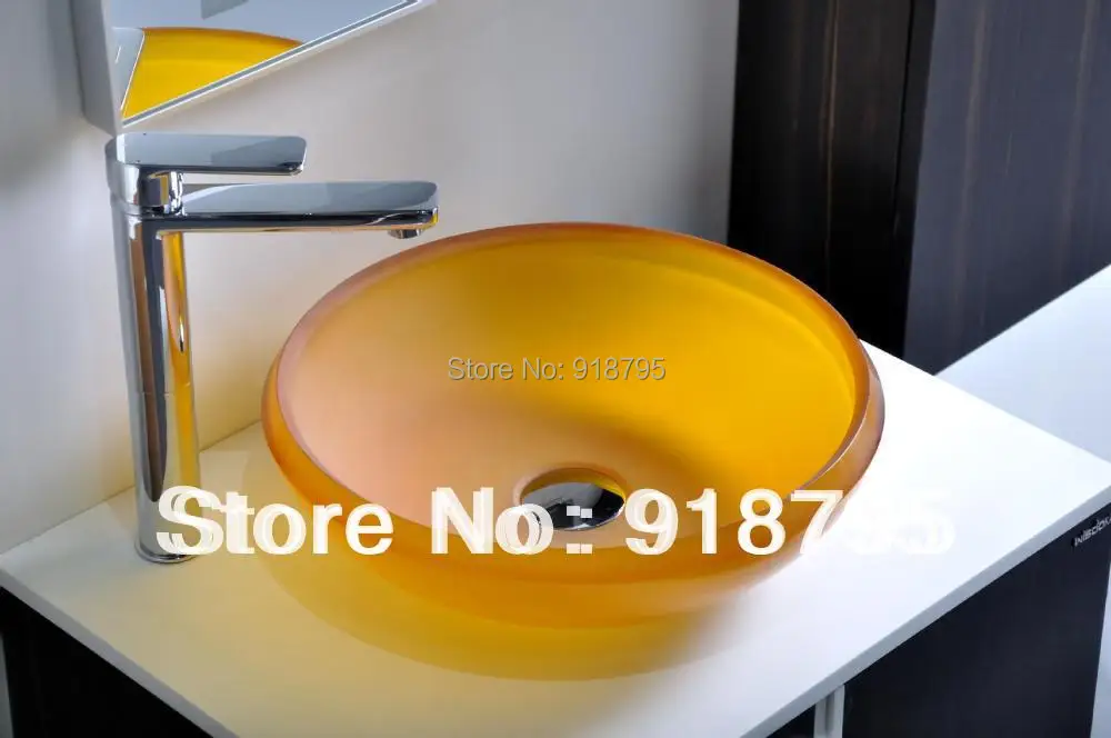 جولة مرحاض الغرور بالوعة الحمام الراتنج مكافحة الأعلى فوق حوض غسيل مكافحة ملون RS38278-390