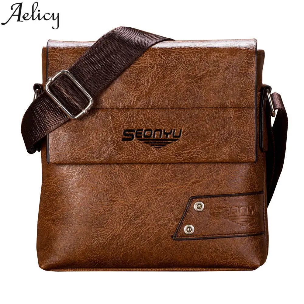 

Aelicy Men Messenger Bag Vintage Crossbody Bags Crossbody Bags for Men 2018 Casual Men's Messenger Bags Promotion Bolsas