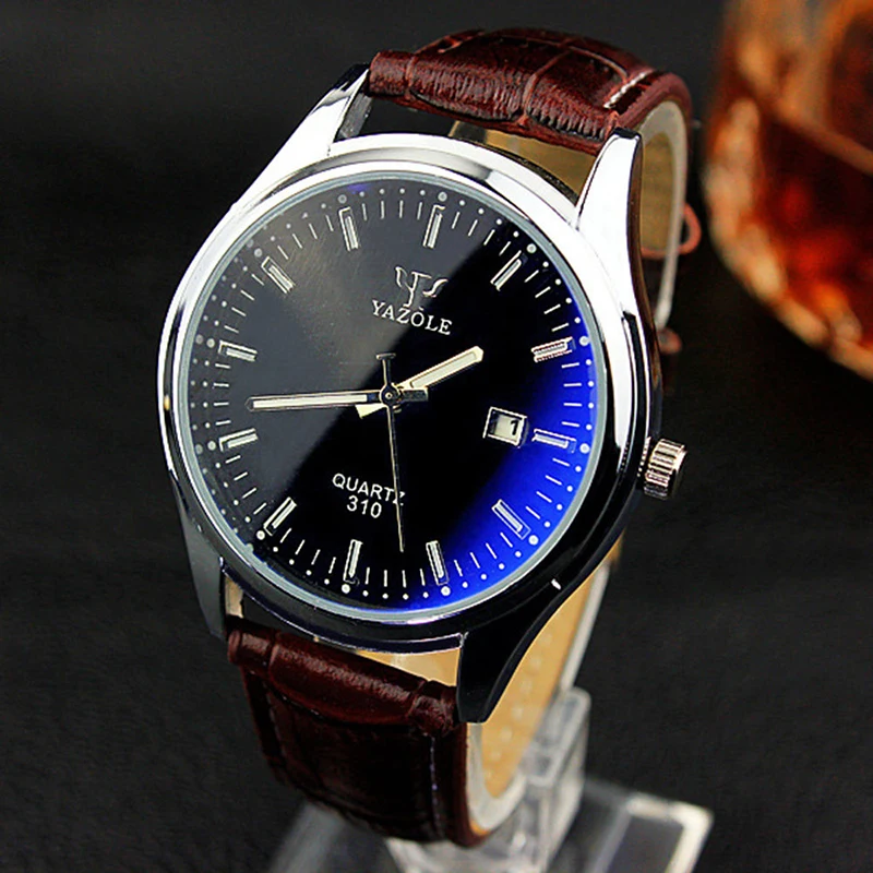

310 Blue Ray Dress Business Watch Men Women Quartz Watch Male Lady Fashion Casual Wristwatches