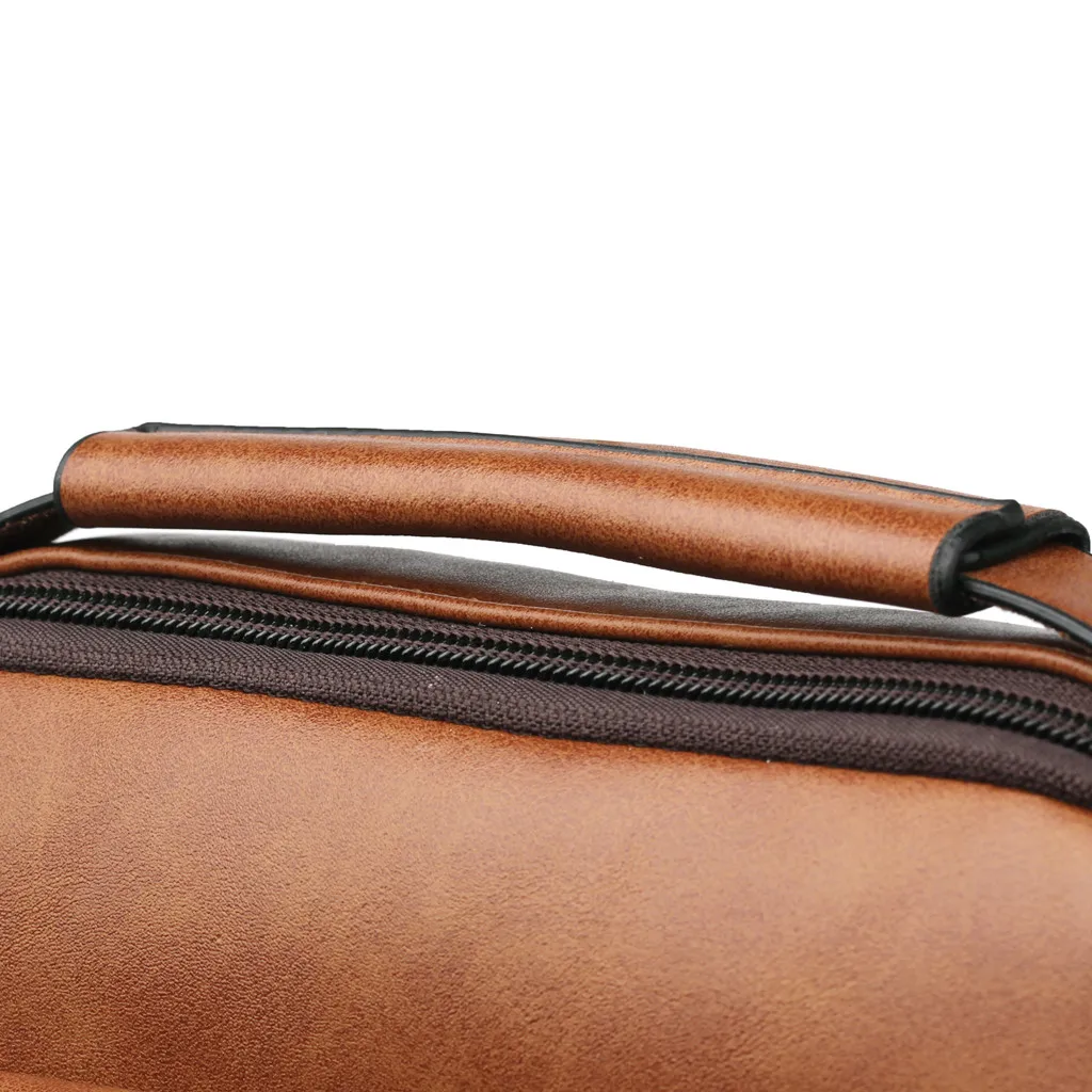 Портфель мужской кожаный джентльменский модный Простой Досуг одного плеча сумки-мессенджеры