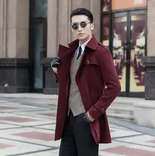 Autumn Single-breasted wool coat mens trench coats slim fashion casual coat men overcoat jaqueta masculina plus size S – 9XL