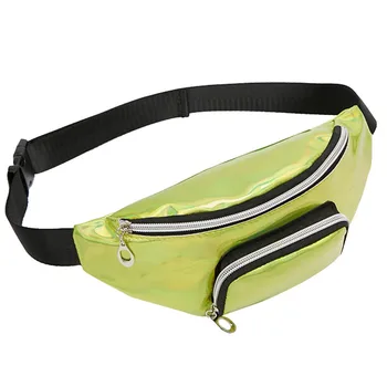 

Fashion Sequin Waist Pack Women Letter Purse Mobile Phone Waist Bag Candy Color Belt Bum Bag Zipper Hip Bag Purse