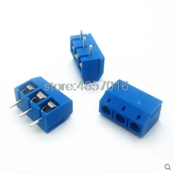 

100PCS KF301-5.0-3P KF301 "+ "Screw 3Pin 5.0mm Straight Pin PCB Screw Terminal Block Connector
