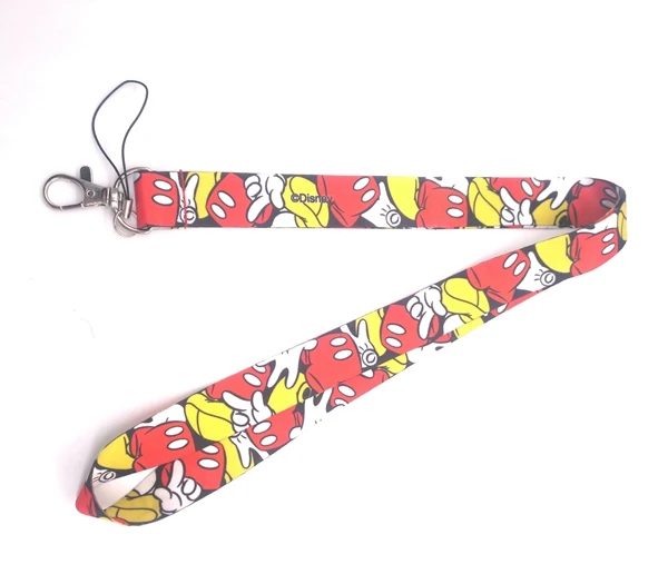  10 pcs/20pcs Mickey Neck Strap Lanyards Card Holders Bank Neck Strap Card Bus ID Holders Rope Key C