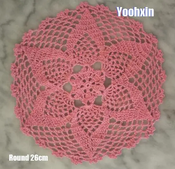 Modern cotton placemat cup dining coaster mug kitchen Christmas table place mat cloth lace Crochet tea coffee doily felt pad