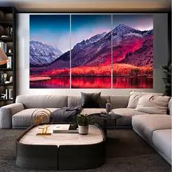 HD печатает горная река постер с ландшафтом картина холст настенная живопись арт, постер, принт Настенная картина гостиная украшения для