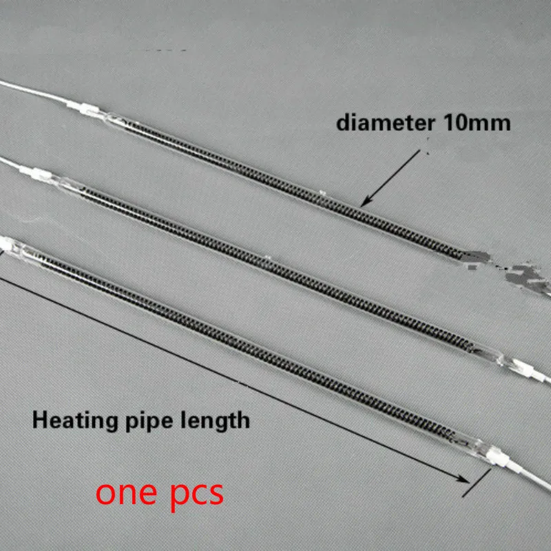 Отопительная труба из углеродного волокна, электрическая нагревательная трубка, инфракрасная кварцевая лампа 220 В
