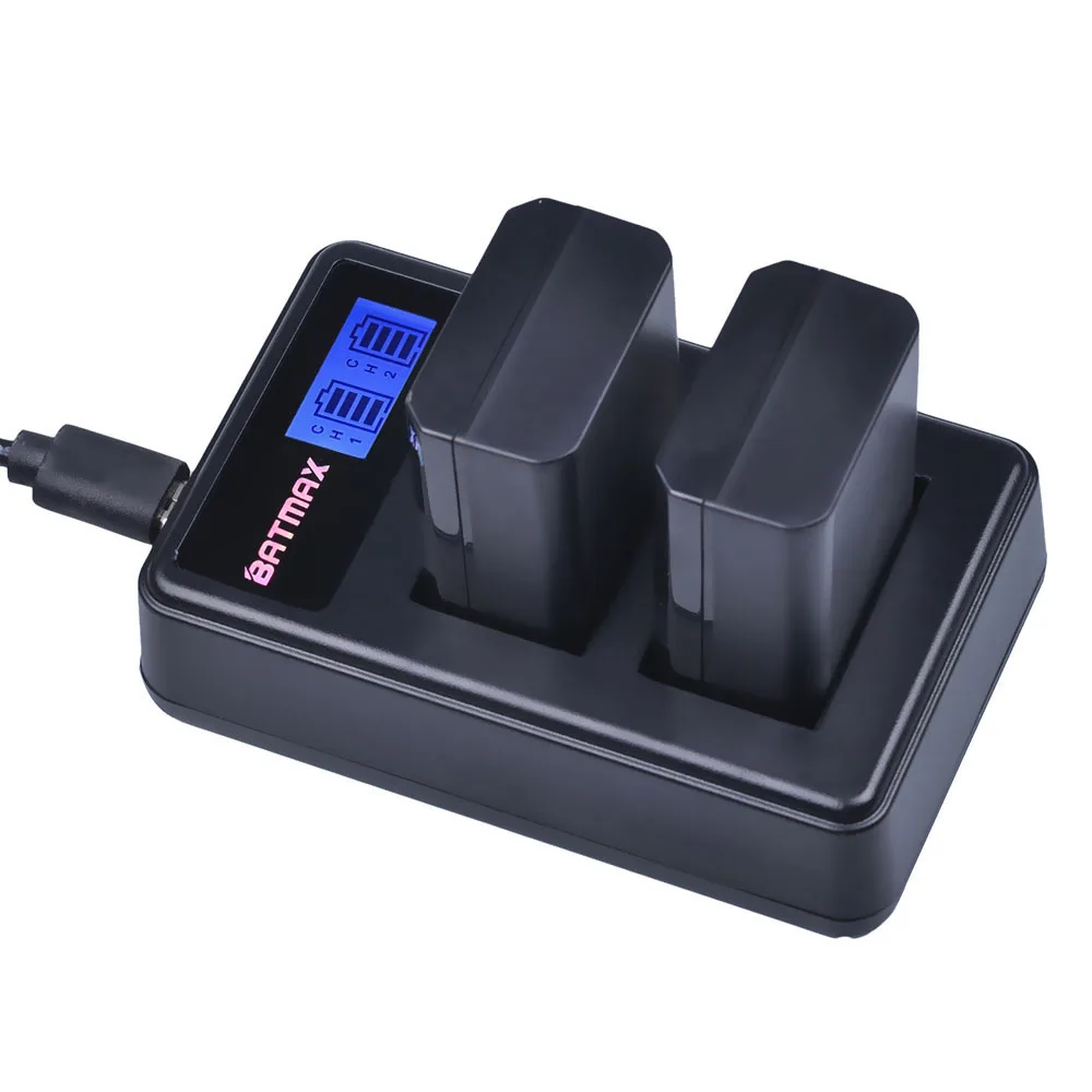 2000mAh Camera Battery with Dual USB Charger #4