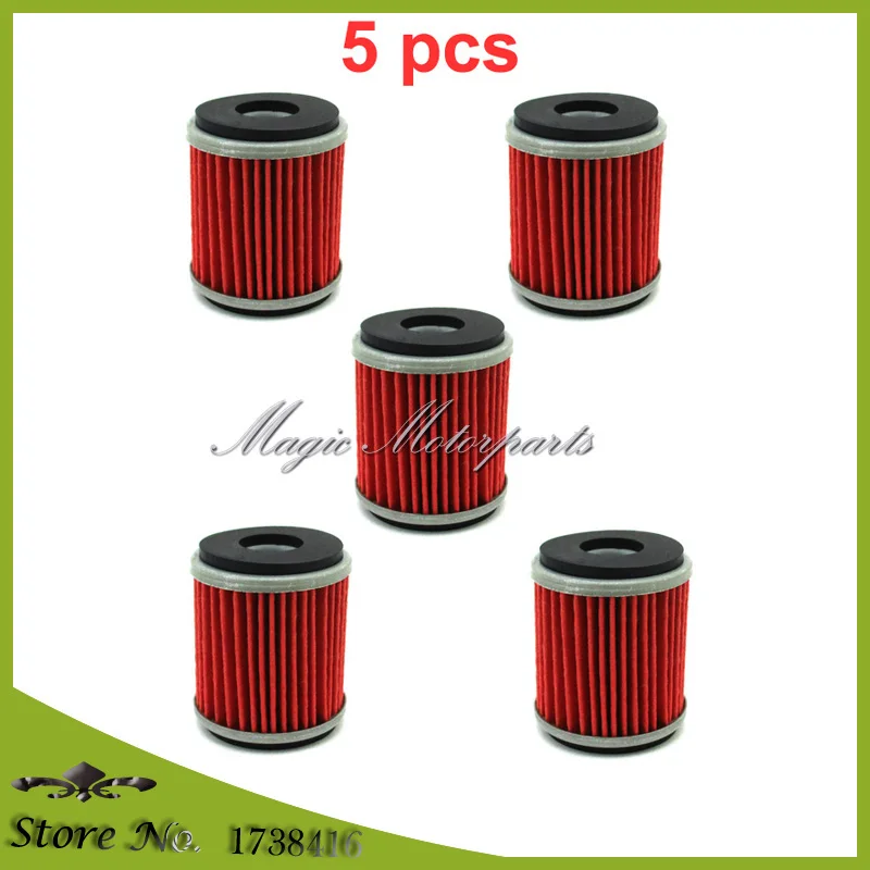 5 Pcs Fuel Oil Filter For Yfz450r Raptor 250 Yfz450 Yamaha Yzf 125 Wr