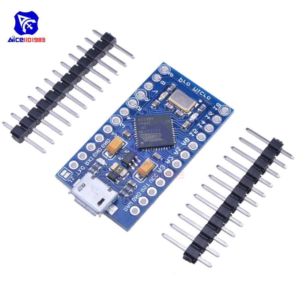 Micro USB ATmega32U4 Pro Micro 3,3 В/5 В 8 МГц/16 МГц модуль для Arduino Leonardo ATMega32U4 контроллер Pro Micro Замена ATmega328