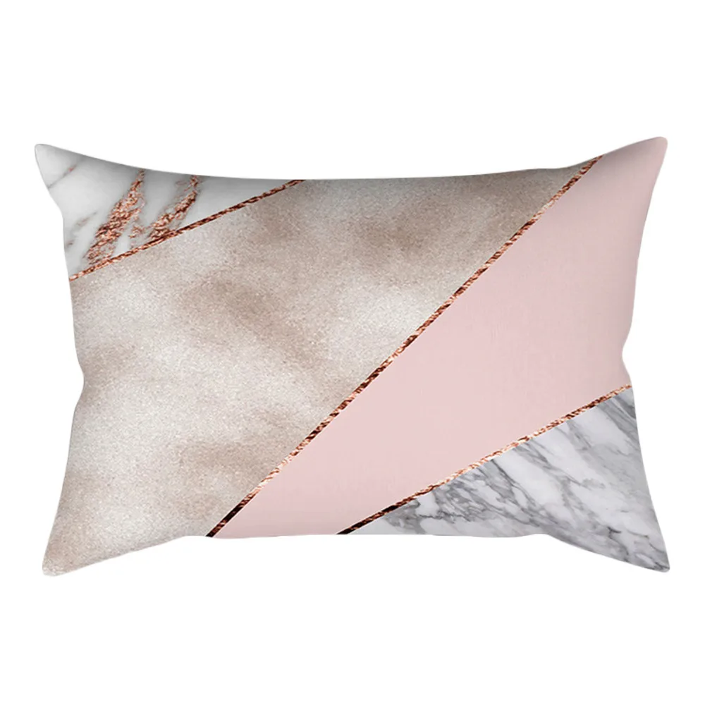 Rose Gold Pink Cushion Cover Square Pillowcase Home Decoration(30cm X