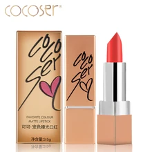 Cocoser матовая губная помада, макияж губ Косметика увлажнитель водостойкая помада долговечная легкая в носке косметика