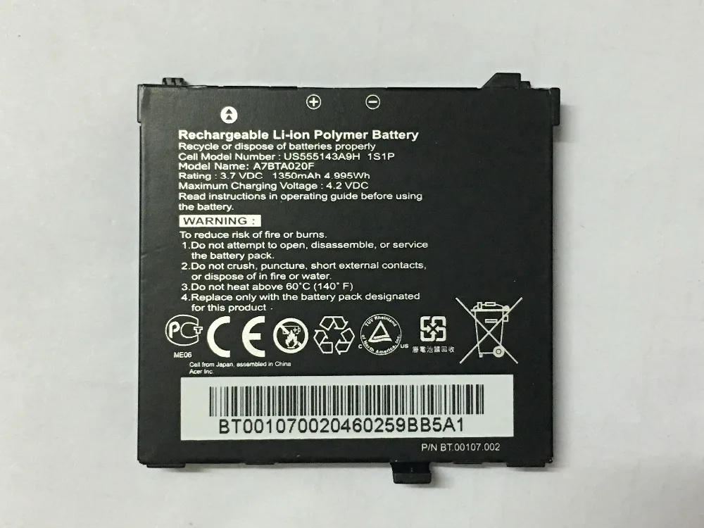 

ALLCCX high quality mobile battery S200 for Acer S200 S100 F1 NeoTouch with good quality and best price
