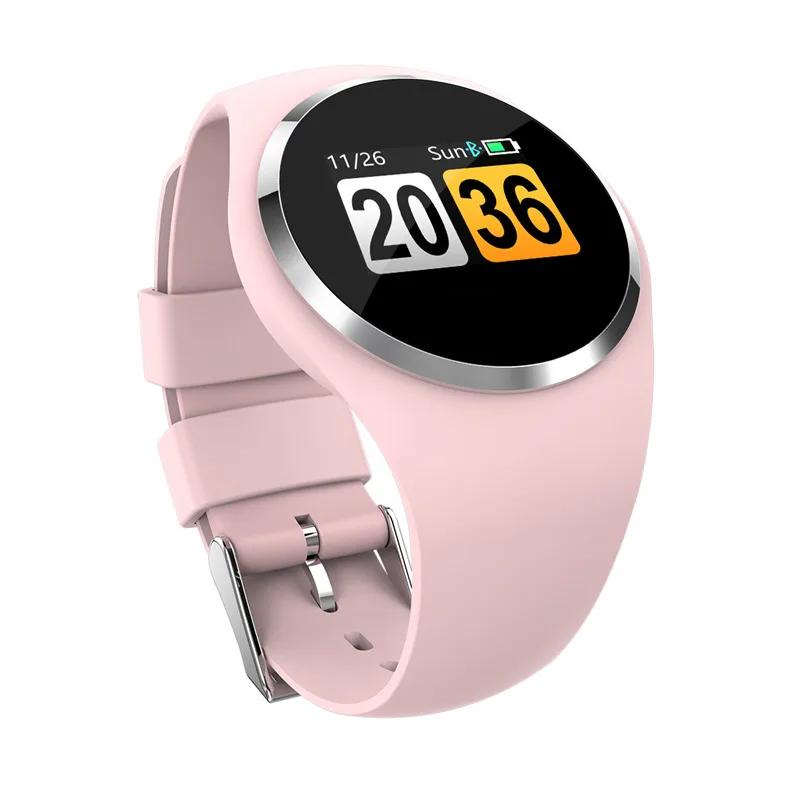 Смарт-часы для мужчин и женщин, браслет для измерения артериального давления, фитнес-браслет, браслет для Android iOS, PK xio mi Band 2 3 Fitbits - Цвет: Розовый