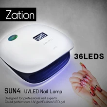 Zation Sun4 осушитель двойные электрические лампы для ногтей для отверждения УФ-гелей лак зарядка инструменты для дизайна ногтей 48 Вт УФ-лампа светодиодный светильник Сушилка для ногтей