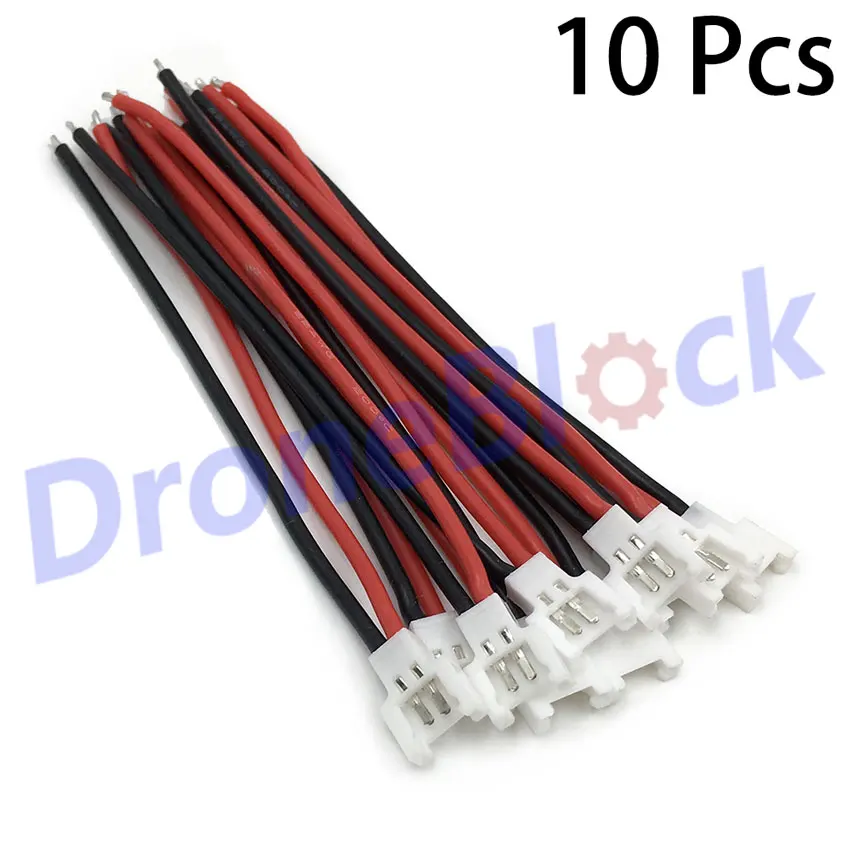 Lot de 5/10 câbles charge batterie drone mâle/femelle - Connecteurs JST
