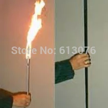 Пылающий факел для волшебная палочка для фокусов черный цвет огонь магическое появление Magie палочка этап иллюзии аксессуары трюк