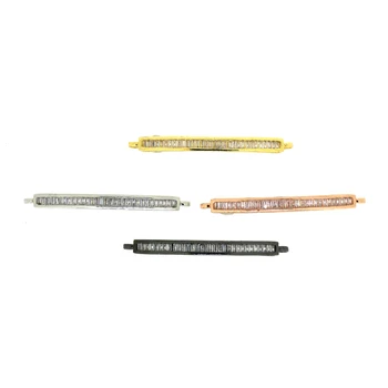 

Wholwsale Geometry CZ Bracelet Connectors Cubic Zirconia For Jewelry Making Supplies For Jewelry Findings Components