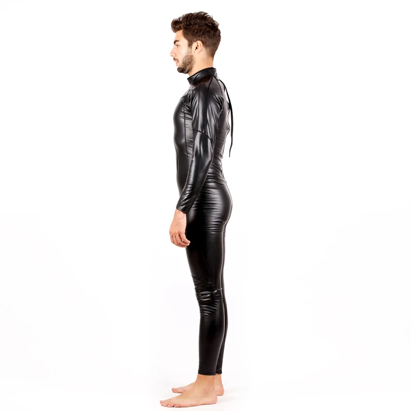 HXBY Back Zipper PU Waterproof One Piece Professional Swim Suit Men Long Sleeve Lycra Full Body Surfing Bathing Beach SwimWear