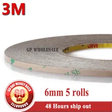 5x 6 мм* 55 м 3 м 9495LE 300LSE ПЭТ супер адгезия 2 лица Липкая лента для iphone 4S 5 Рамка Digitzer ремонт