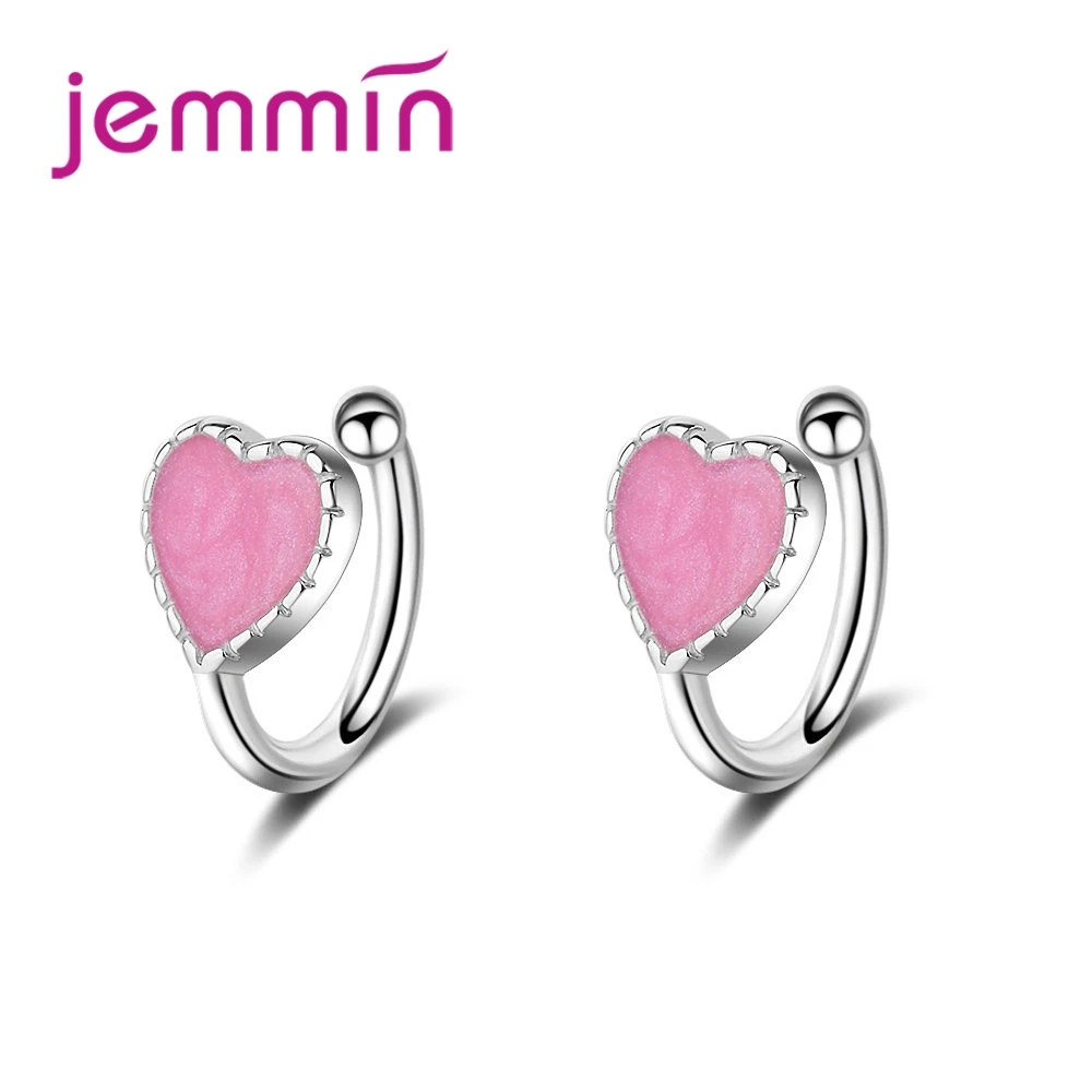

Jemmin Super Sweet Girls 925 Silver Earring For Her Best Surprise Gift Simple Top Quality and Precious Birthday Present