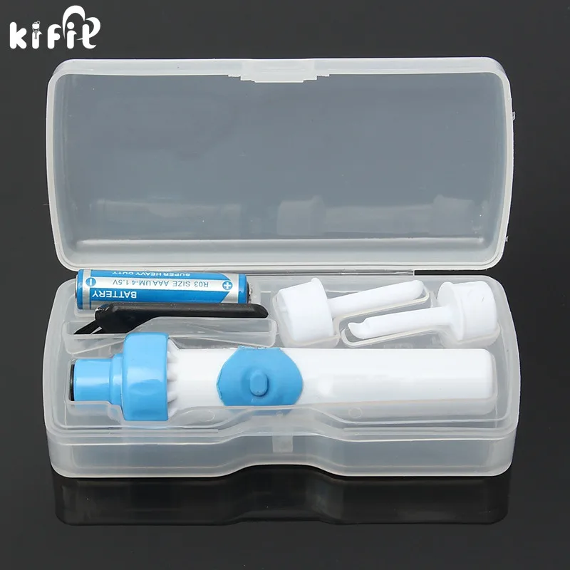 

KIFIT 1 Set Modern Painless Safety Cordless Electric Ear Pick Wax Remover Cleaner With Box Ear Health Care Tool Accessories
