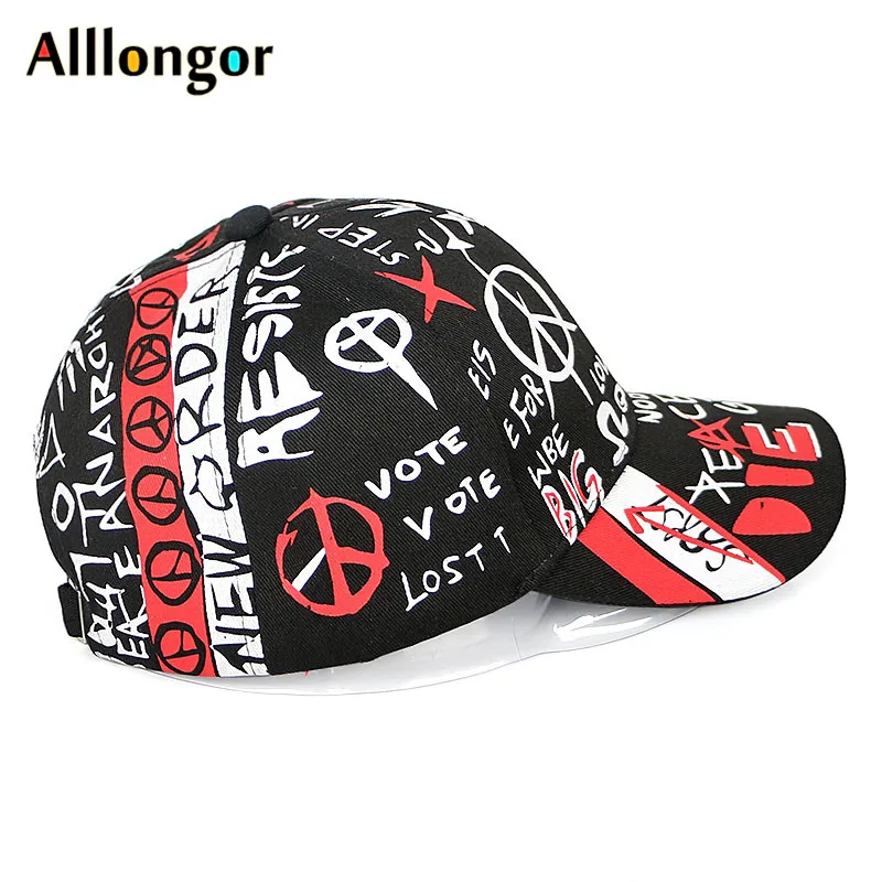 Cotton Unisex Graffiti Baseball Cap Men Women Hat Summer 2022 Snapback Hip  Hop Casquette Femme Korean Men's Caps Black - Baseball Caps - AliExpress