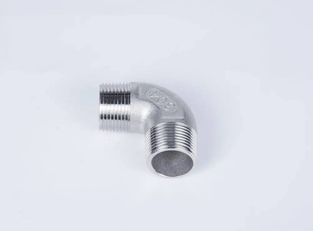 304 колено из нержавеющей стали 90 градусов наружная x резьба BSPT 1/4 &quot3/8&quot 1/2 &quot3/4&quot