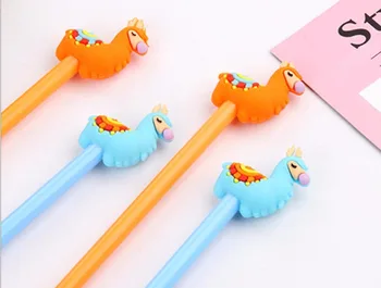 

new chicken style gel ink pen cartoon stationery prize kawaii stydent pen office writing sign pen black neutral pen 48pc/lot