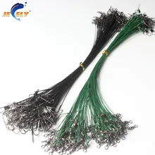 Jeely 100 шт./пакет 30 см из нержавеющей стали трассировочный провод терминал для снасти для лидера ловли карпа