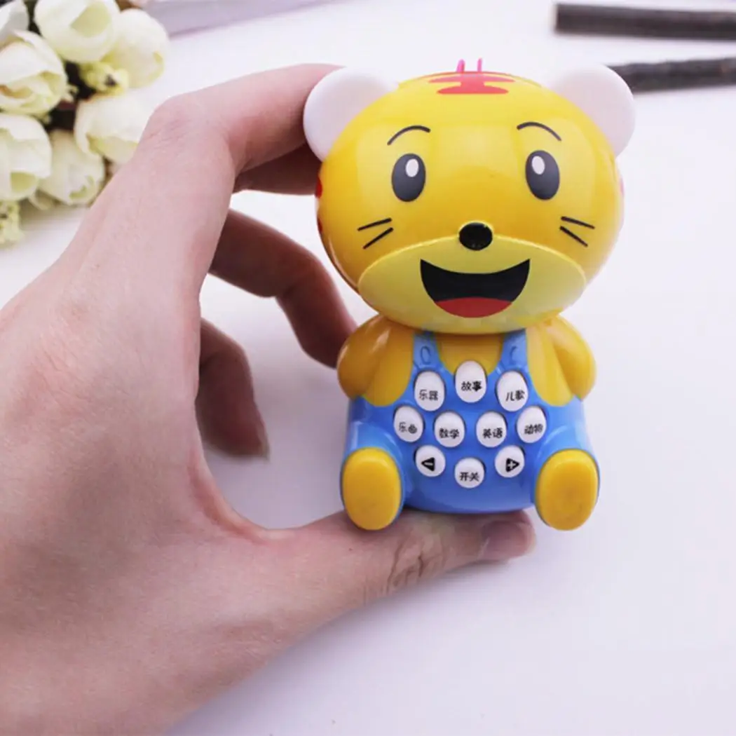 Baby Mini Cartoon Tiger Music Story Light Learning Machine Kids Educational Above 3 Years Old Toys