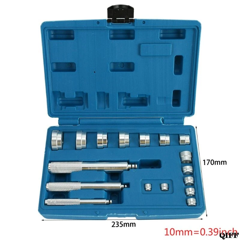 17 шт./компл. алюминиевые колеса подшипника уплотнения драйверы инструмент для удаления куста комплект