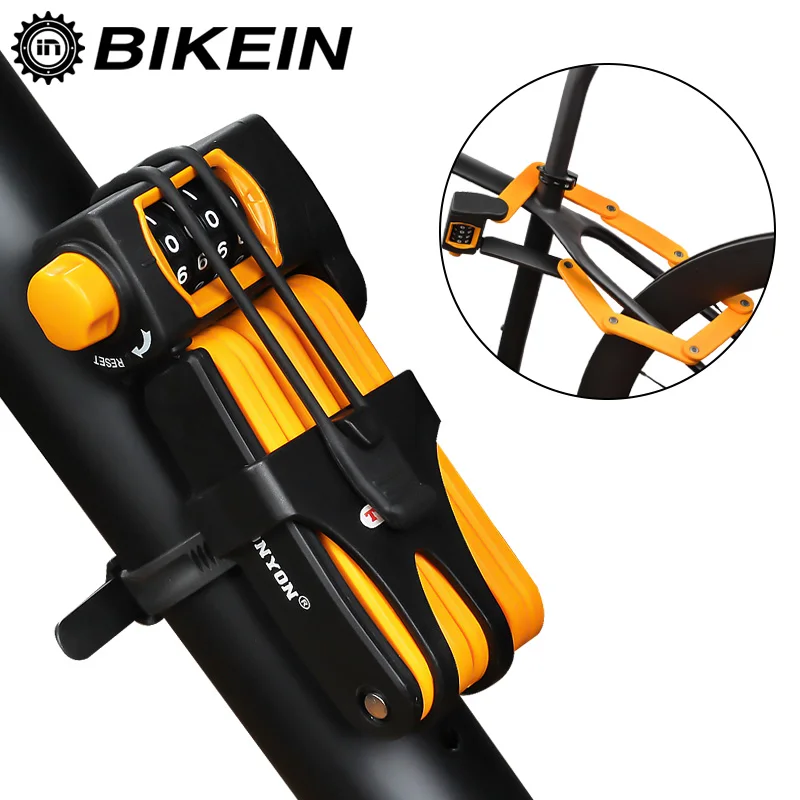 Велосипедный складной замок BIKEIN Pro со стальным паролем защита от кражи для