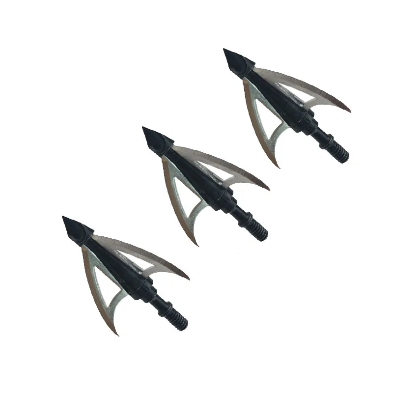 

3/6/12 pcs Archery Fixed 3 Blade Broadhead Sharp 100Grain Blade Arrowhead Stainless Alloy Crossbow Archer bow Hunting Arrow Head