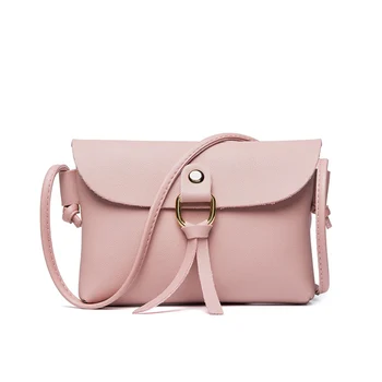 

Simple Fashion Women Small Mini Shoulder Bag Messenger Crossbody Bags Sling PU Leather Phone Holder Handbag Purse Bolsas OH66