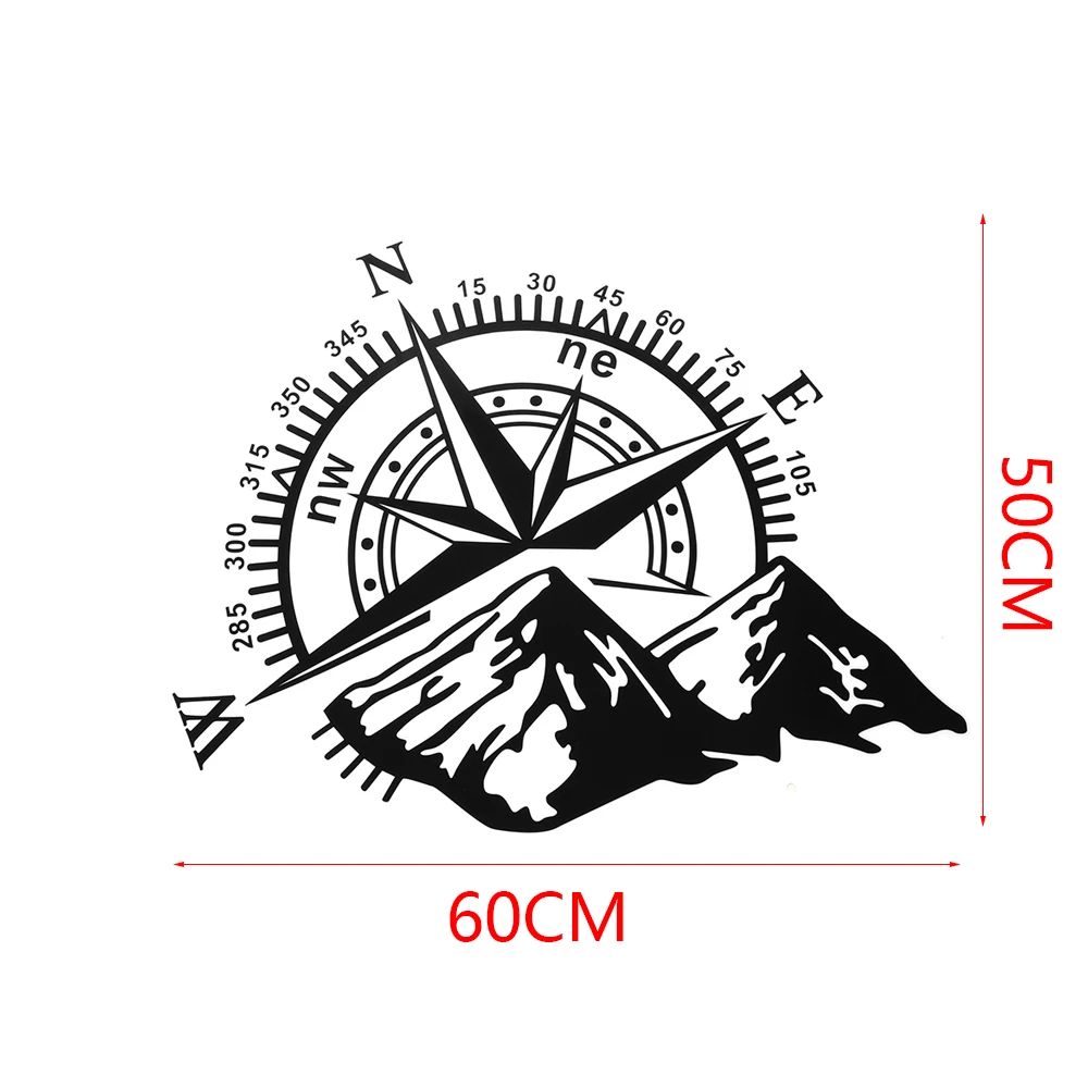 50x60 см компасы внедорожные автомобильные наклейки и наклейки Роза навигационная виниловая наклейка авто ноутбук двери автомобиля и наклейки s капот