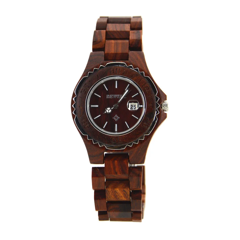

BEWELL 100B Couple Watches Quartz Movement Wristwatch 3H Date Analog Display 3Bar Water Resistant Relogio