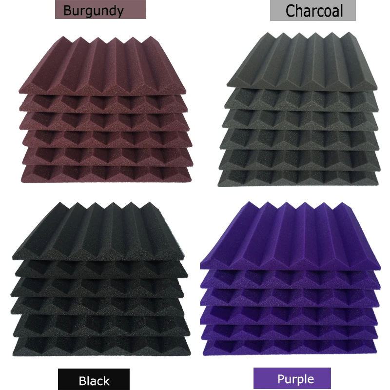 6 шт. акустический клин с 6T Studio Foam 12*12*1 'ཕ плотность
