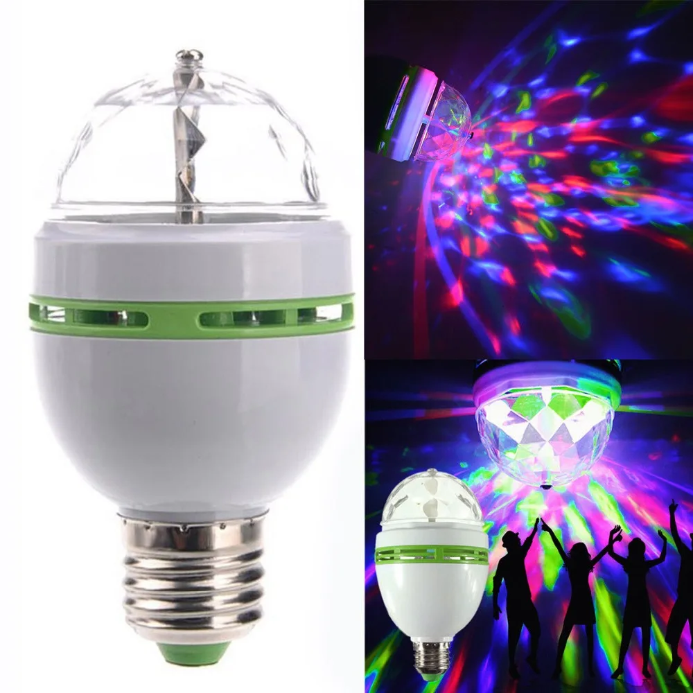 СВЕТОДИОДНЫЙ цветной светильник E27 RGB 3 Вт волшебные лампочки 85 265 в перем. Тока 110 В
