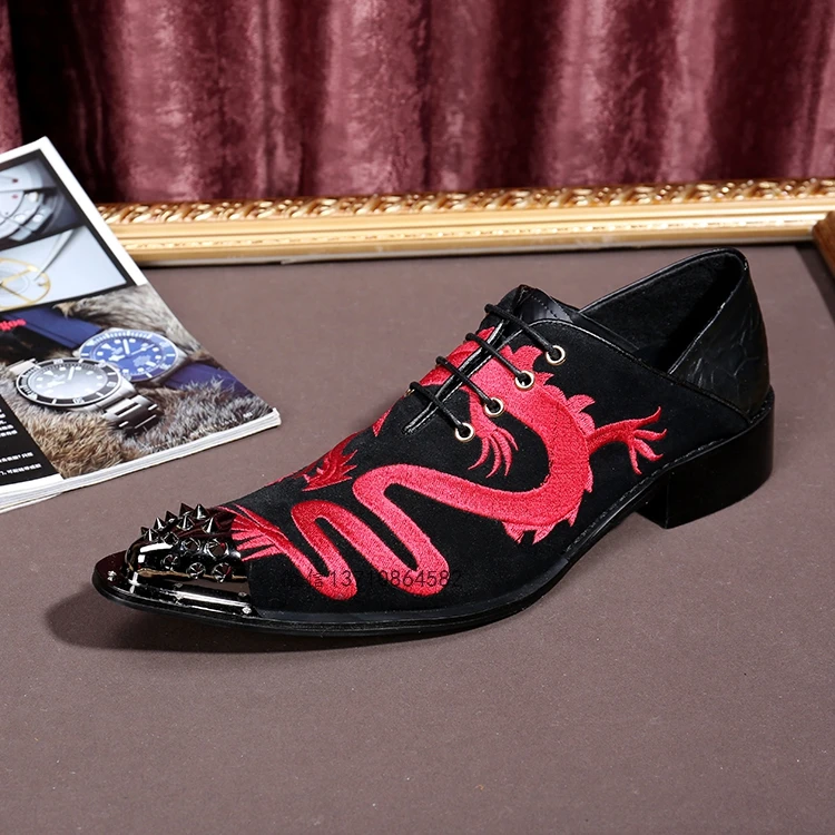 Chaussures Homme Italien Style Grande Cuir Haute Eu46 Robe Pointu as En Taille Pic Hombre As Pic Broderie Chaussure Hommes Qualité Oxford Zapatos E8Eqd