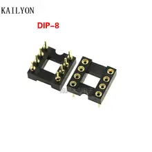 100 шт. IC круглое отверстие IC гнездо DIP8 DIP-8 вфсокое качество 8-контактный
