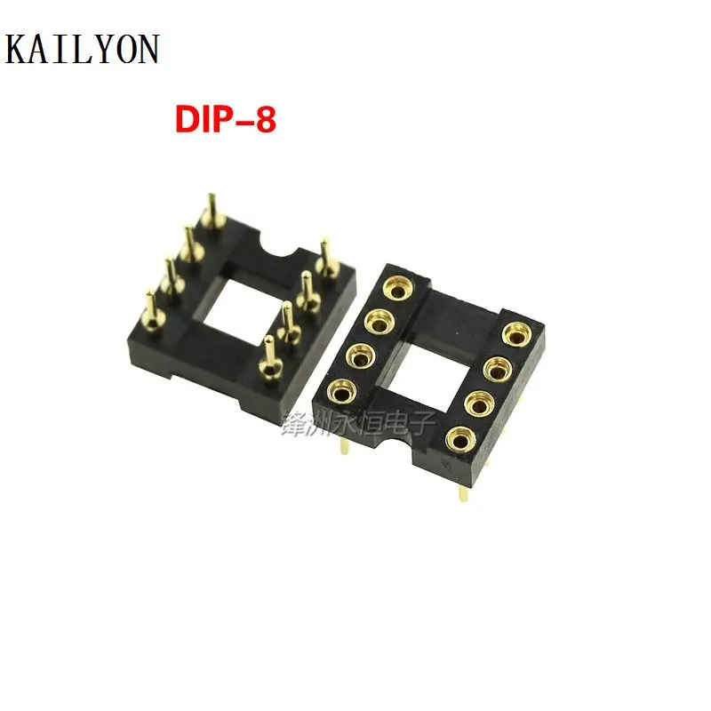 

100pcs 100% NEW IC circular hole IC socket DIP8 DIP-8 High quality 8 PIN