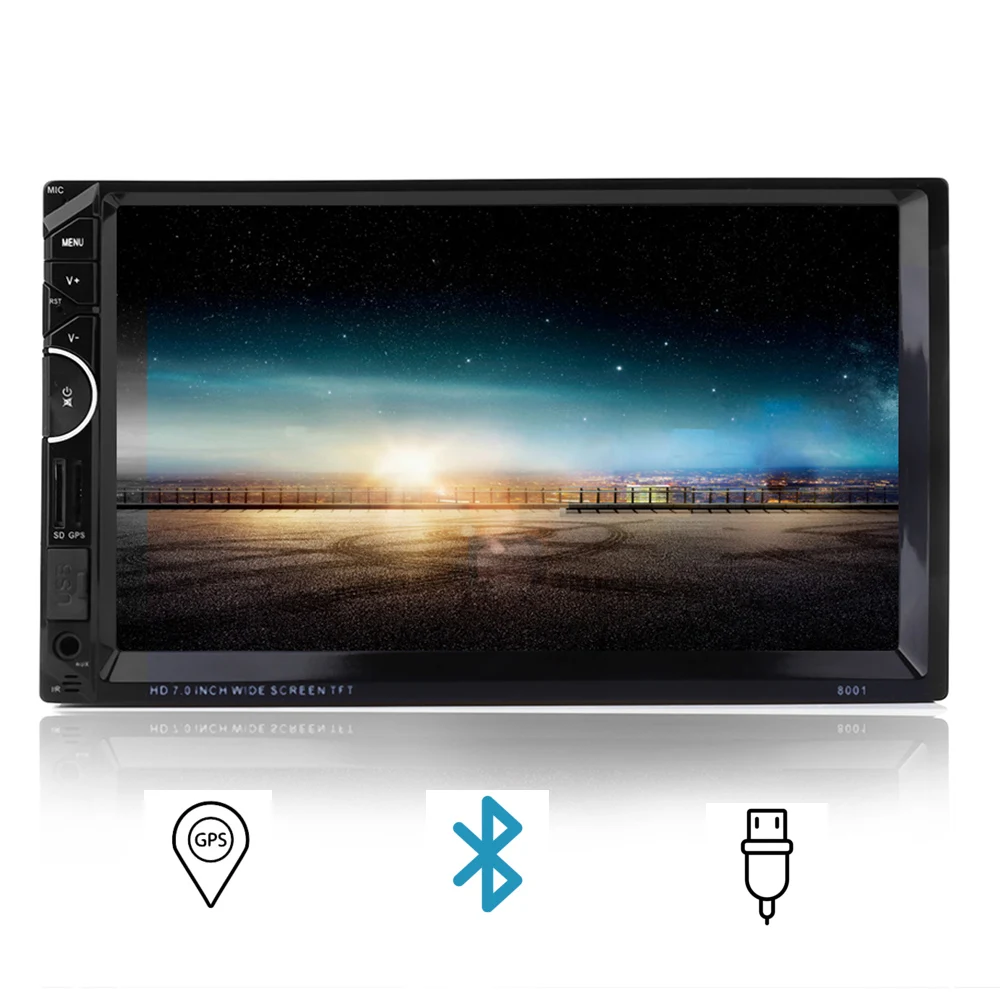 

Universal 2 Din Car Video Player Auto Audio Stereo MP5 Player 7'' 2Din Car DVD Player USB FM Bluetooth Support Rear View Camera